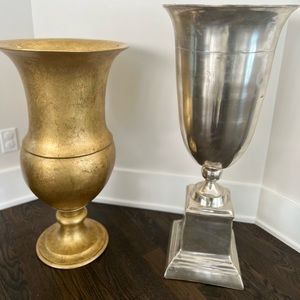 2 beautiful big, good quality , floor vases.